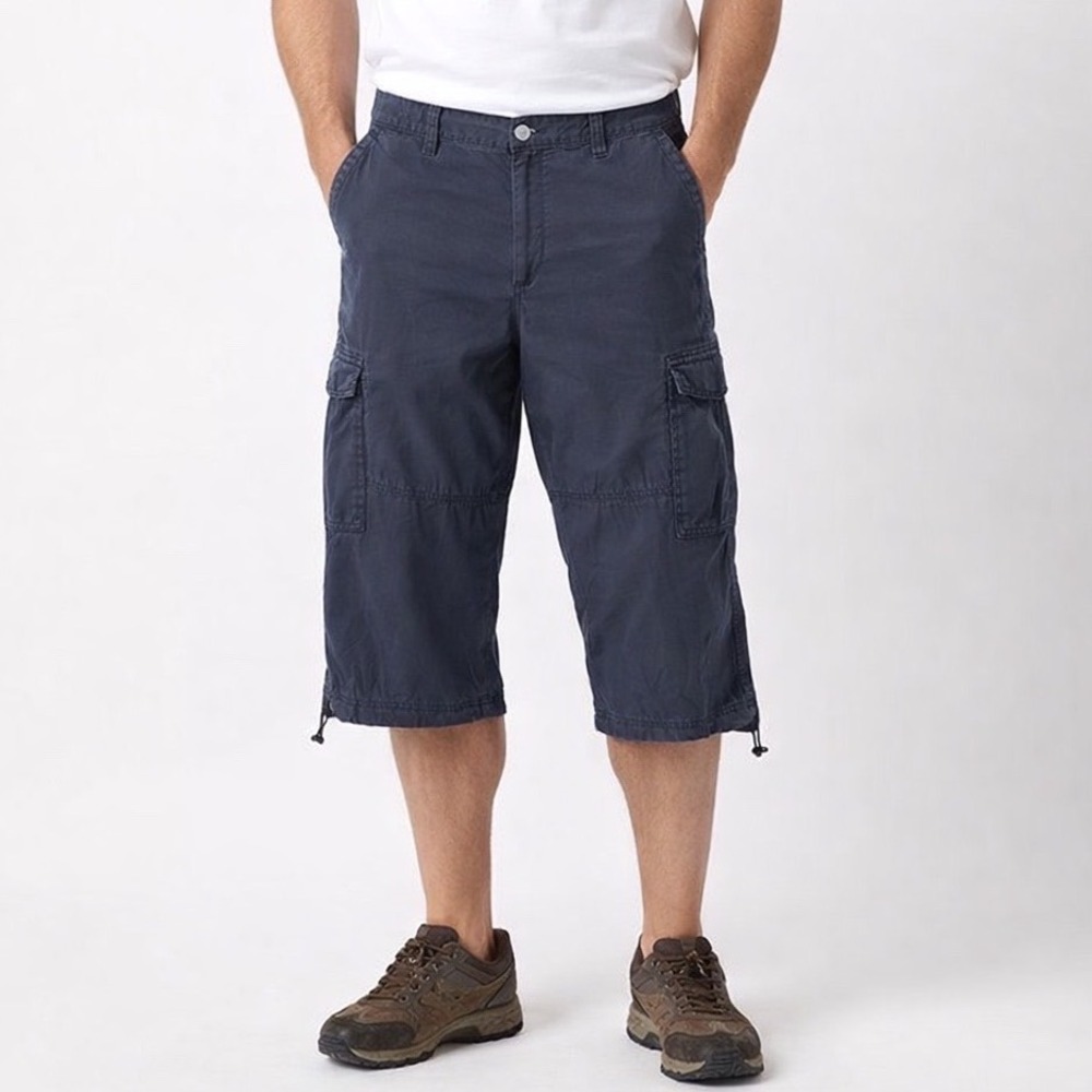 BRAX Feel Good Men's Cargo Capri Pants Blue 40/34 Resortwear  99-41